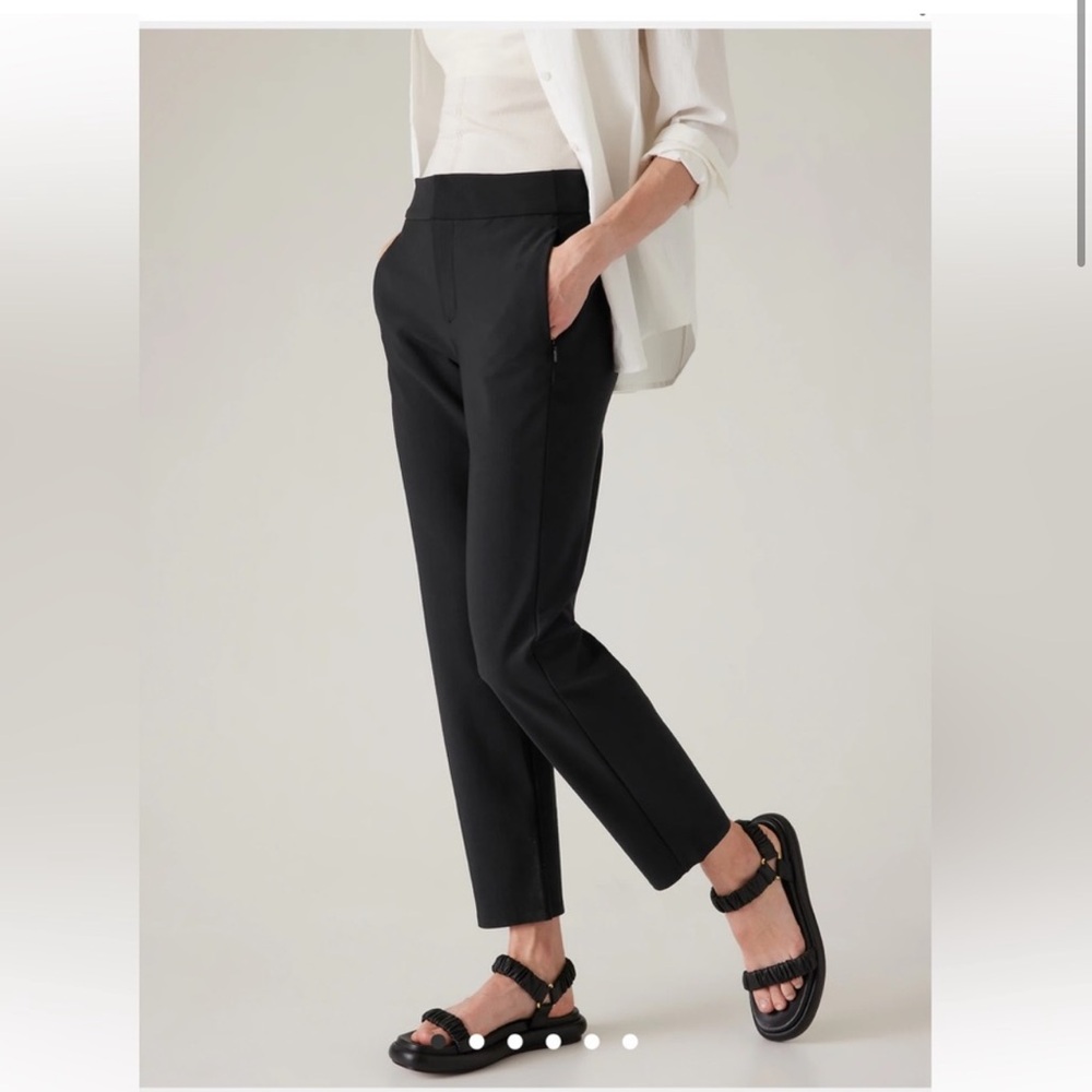 Athleta Stellar Trouser Black Nice Classic Pants Zipper 519
